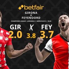 Girona FC vs. Feyenoord Rotterdam: horario, TV, pronósticos, estadísticas y clasificación