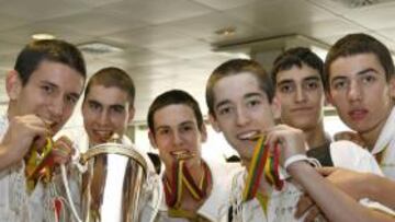 La selección sub-16 llega a Madrid llena de felicidad