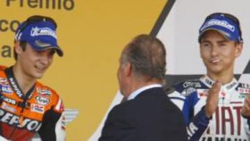 <b>PRIMERO Y SEGUNDO. </b>Pedrosa y Lorenzo, enemigos íntimos, están demostrando su clase en este inicio de la temporada, con resultados y actuaciones espectaculares de ambos.