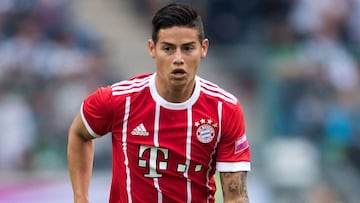 James Rodr&iacute;guez, en un amistoso de pretemporada con el Bayern.