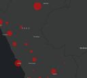 Mapa de casos por coronavirus por departamento en Perú, hoy, 8 de abril