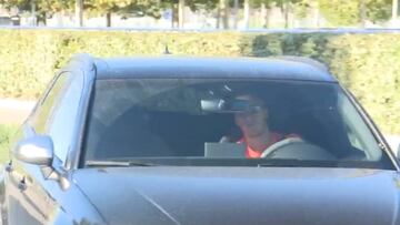 Lucas entró casi derrapando a toda velocidad a Valdebebas