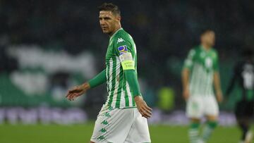 Joaquín, ante el Ferencvaros.