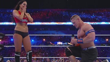 John Cena le pide matrimonio a Nikki Bella en Wrestlemania