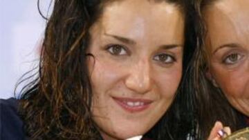 <b>DE ORO</b>. Andrea Fuentes consiguió junto a Gemma Mengual el tercer oro de la delegación española en Holanda.