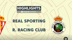 Resumen y goles del Sporting vs Racing de LaLiga SmartBank