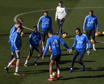 El Madrid entrena pensando en el Girona