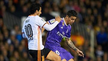 James Rodríguez, un hombre de asistencias ante el Valencia