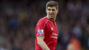 Steven Gerrard juega ante el Crystal Palace su &uacute;ltimo partido como profesional en Anfield con la camiseta del Liverpool.