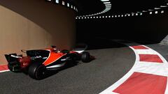 ABU DHABI, UNITED ARAB EMIRATES - NOVEMBER 24: Fernando Alonso of Spain driving the (14) McLaren Honda Formula 1 Team McLaren MCL32 on track during practice for the Abu Dhabi Formula One Grand Prix at Yas Marina Circuit on November 24, 2017 in Abu Dhabi, United Arab Emirates.  (Photo by Mark Thompson/Getty Images)