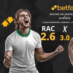 Racing de Santander vs. UD Almería: horario, TV, pronósticos, estadísticas y clasificación