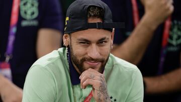 GR5307. LUSAIL (CATAR), 02/12/2022.- Neymar de Brasil hoy, en un partido de la fase de grupos del Mundial de Fútbol Qatar 2022 entre Camerún y Brasil en el estadio de Lusail (Catar). EFE/ Antonio Lacerda