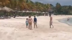 El niño que jugó con Messi en la playa: "Jugamos al fútbol y hasta nadé con él"