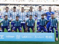 Once inicial del Málaga ante el Leganés.
