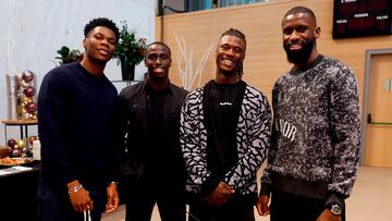 15/12/23 REAL MADRID COMIDA DE NAVIDAD DE LOS EQUIPOS MASCULINO FEMENINO Y BALONCESTO
TCHOUAMENI FERLAND MENDY CAMAVINGA RUDIGER