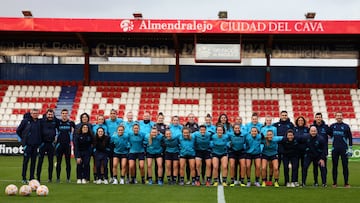 La Real Sociedad posa en Almendralejo.