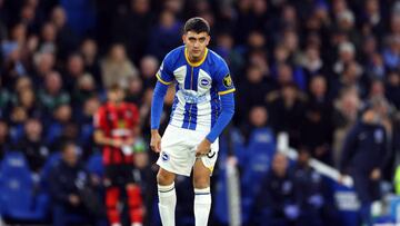 BRIGHTON, ENGLAND - FEBRUARY 04: Facundo Buonanotte of Brighton & Hove Albion looks on during the Premier League match between Brighton & Hove Albion and AFC Bournemouth at American Express Community Stadium on February 04, 2023 in Brighton, England. (Photo by Bryn Lennon/Getty Images)