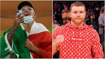 Canelo se mostr&oacute; contento por la victoria de Los &Aacute;ngeles en el Cl&aacute;sico de Oto&ntilde;o y comparti&oacute; la foto de un encuentro que sostuvo con el lanzador azteca.