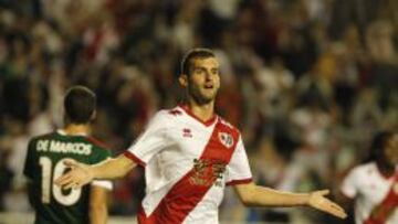 Leo Baptistao, autor de los dos goles del Rayo al Athletic.