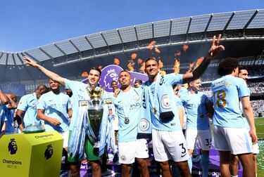Ederson, Gabriel Jesús y Danilo.