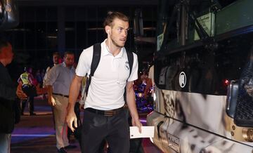 La llegada del Real Madrid a su hotel en Miami