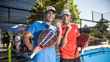 Lebrón y Galán en un acto Red Bull.