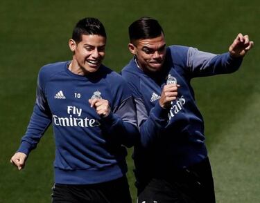 James y Pepe, descartados en el Madrid se reencuentran
