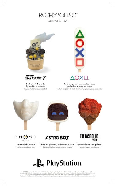 Jordi Roca presenta cinco helados inspirados en míticos videojuegos de PlayStation
