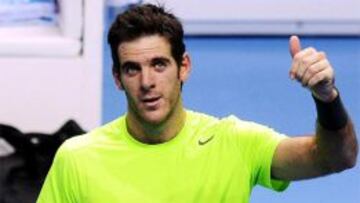 Del Potro se impuso a Federer en Londres y dej&oacute; fuera de las semifinales a David Ferrer.