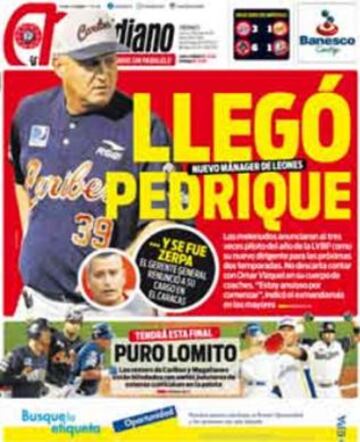 Portadas de la prensa deportiva