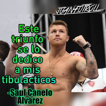 Canelo Álvaraez triunfa por KO también en los memes