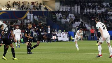 El golazo en abu dhabi. Modric hizo el 1-0 al Al Ain con este zurdazo desde fuera del área.