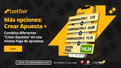 Crear Apuesta + de Betfair para la jornada 3 de Champions League Femenina