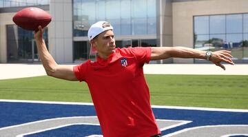 Koke, Lemar, Morata y Marcos Llorente disfrutaron a lo grande visitando las instalaciones de los Dallas Cowboys.