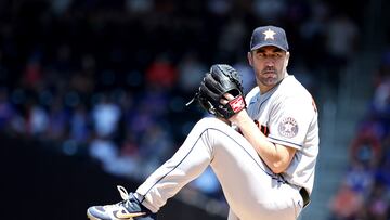 Justin Verlander en un partido de los Astros contra los Mets.