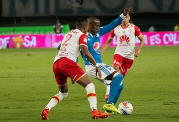 Partido de ida de la Final Liga Águila 2017-II en el estadio El Campín. Millonarios ganó 1-0 a Santa Fe.