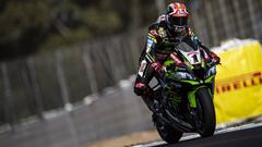 Jonathan Rea en Donington.