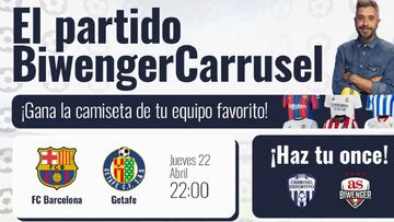 ¡Otra oportunidad de ganar la camiseta de tu equipo con Carrusel y Biwenger!