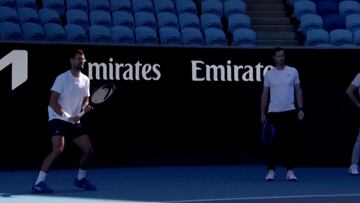 Novak Djokovic teams up with Andy Murray to prepare for Australian Open