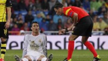 Cristiano Ronaldo, lesionado.