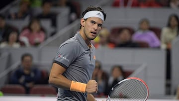 Thiem cierra el puño en la final de Pekín.