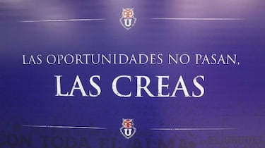 Los 6 emotivos afiches que Hoyos pegó en el camarín de la U