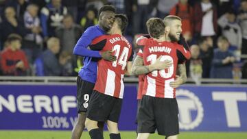 28/01/20 PARTIDO UNICO OCTAVOS COPA REY
TENERIFE - ATHLETIC DE BILBAO
ALEGRIA CLASIFICACION IÑAKI WILLIAMS DANI GARCIA