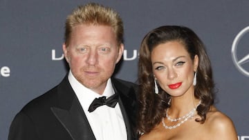 Boris Becker y su segunda mujer, Lilly Becker, a su llegada a los Premios Laureus World Sports 2012 celebrados en Londres. 