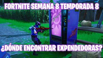 Fortnite Battle Royale - Desaf&iacute;o de la Semana 8 de la Temporada 8: Usa m&aacute;quinas expendedoras en partidas distintas