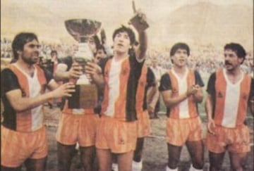 Iván Zamorano lideró el título de Cobresal en 1987. Vencieron 2-0 a Colo Colo en la final.