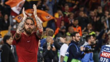 De Rossi se despide de la afición del Roma.