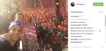 La celebración de los Campeones de Liga en sus redes sociales