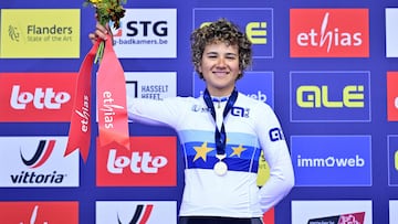 Paula Ostiz, ganadora del Europeo júnior de contrarreloj.