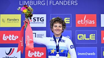 La campeona de Europa contrarreloj juvenil, Paula Ostiz.